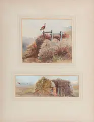 Four watercolour sketches of grouse moors in Yorkshire and at Moy by Charles Whymper, one signed with initials 'CW' (lower centre); each titled in pencil (lower right), sold Oct 2016