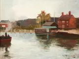 Robert Gemmell Hutchison, Complete Anglers Rest, oil on canvas