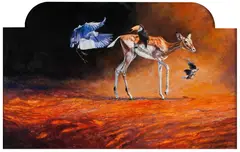 Dharbinder Singh Bamrah, From Out of the Darkness and into the Light, oil on panel