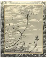 Deutsch, um 1900, Frühling, Bleistift auf Papier, auf Karton aufgezogen