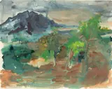 Rainer Fetting, Griechenland, 1986, Aquarell auf festem Papier