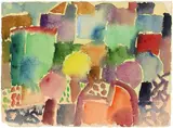 Eduard Bargheer, Frühling, 1965, Aquarell auf Papier