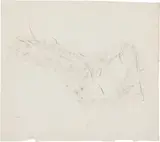 Jean Fautrier, Nu (Beine nach rechts)