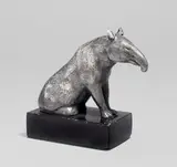 August Gaul, Tapir, 1915, Silber, auf Steinsockel montiert
