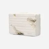 Daniel Arsham, Eroded Attaché, 2019, plaster, crushed glass, aluminum