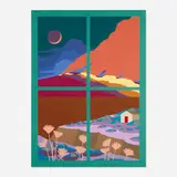 Greg Ito, Dreams of Fire Season, 2021, oil on canvas over panel
