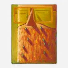 Nat Meade, Cryer, 2017, oil on hemp canvas