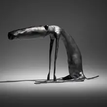 Rafa Macarrón, Fabula, 2022, bronze with black patina
