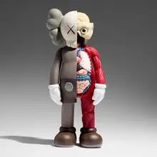 Kaws, Dissected Companion (Brown), 2006, painted cast vinyl