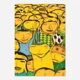 Osgemeos, Nos Somos Penta!, 2005, printed canvas