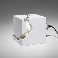 Snarkitecture, Cast Light, 2011, LED light bulb, white gypsum cement