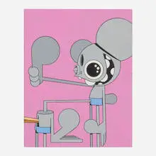 Dalek, Untitled (Space Monkey), 2003, ink and gouache on paper