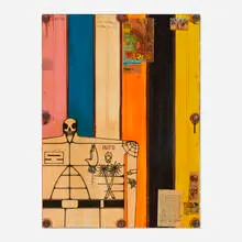 The Date Farmers, Puto, 2007, mixed media collage on panel