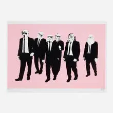 Ryca, Reservoir Troopers (Pink), 2012, screenprint in colors on Somerset