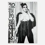 RETNA, Got Paint?, 2010, mixed media on wood