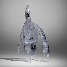 Futura 2000, FL-006, 2021, cast and painted ABS