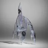 Futura 2000, FL-006, 2021, cast and painted ABS