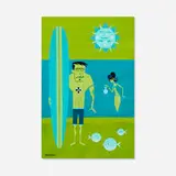Shag, Turquoise Sun, 2005, acrylic on board