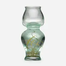 Tiffany Studios, Rare Aquamarine vase, c. 1915, internally decorated hand-blown Favrile glass