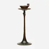 adjustable ashtray stand by Tiffany Studios, 1899-1920, patinated bronze, sold Sep 2020