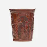 cup, From the Antique series by Tiffany Studios, c. 1903, patinated bronze, sold Sep 2020