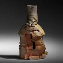 Peter Voulkos, Shogun, 1996, anagama-fired stoneware and kenosei clay body