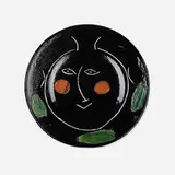 Visage Noir plate by Pablo Picasso, 1948, white earthenware with engobe decoration, sold May 2020