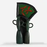 Wendell Castle, There Must Be a Reason, 1992, ebonized and polychromed mahogany, acrylic on illustration board