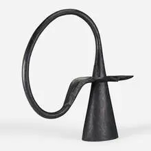 Wizard Cap by Wendell Castle, 1990, carved and ebonized mahogany, sold May 2020