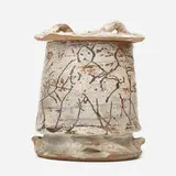 Peter Voulkos, Early lidded jar, c. 1956, glazed stoneware