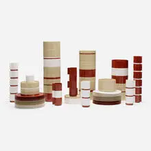Lella and Massimo Vignelli, Early Kyoto dinnerware, 1979, melamine