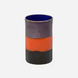 Ettore Sottsass, Vase, 1958, enameled brass