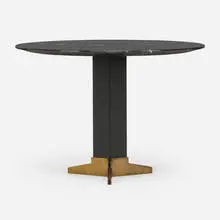 Coffee table by Ignazio Gardella, c. 1955, marble, enameled steel, brass, sold Oct 2024