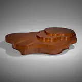 T. H. Robsjohn-Gibbings, Monumental and Rare Mesa table, model 1760, 1951, walnut