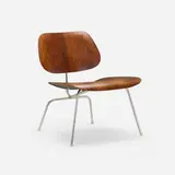 LCM by Charles and Ray Eames, molded rosewood plywood, chrome-plated steel, rubber, sold Oct 2024