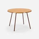 Charlotte Perriand, Occasional table, c. 1953, oak plywood, painted steel