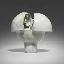 Untitled (Vessel) by Ruth Duckworth, c. 1980, glazed porcelain, sold Oct 2024