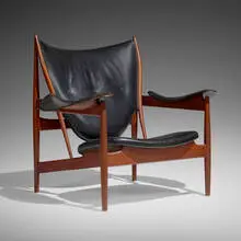 Finn Juhl, Early and Important Chieftain lounge chair, 1949, teak, leather