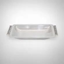 Jean Desprès, Tray, c. 1960, silver-plated metal