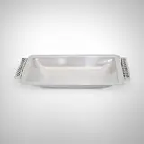 Jean Desprès, Tray, c. 1960, silver-plated metal