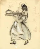 Heinrich Zille, Serviererin