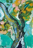 Bernd Zimmer, Baum, 1984, Tempera und Farbkreide auf Papier