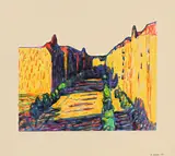 Arthur Segal, Blick in eine Straße (Berlin)