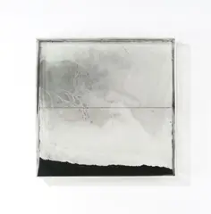 Erich Reusch, Elektrostatisches Wandobjekt, Um 1972, Pigmente in Acrylglaskasten