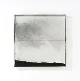 Erich Reusch, Elektrostatisches Wandobjekt, Um 1972, Pigmente in Acrylglaskasten