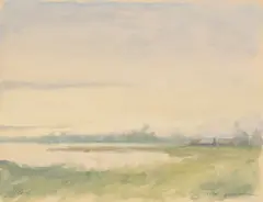 Lotte Laserstein, Öland. Wohl 1940er-Jahre, Gouache über Bleistift auf Papier