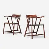 Wharton Esherick, Captain's chairs, set of two