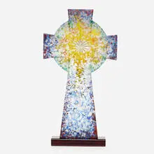 Christopher Ries, Celtic Cross, 2012, cut, ground, and polished cast glass