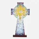Christopher Ries, Celtic Cross, 2012, cut, ground, and polished cast glass