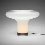 Angelo Mangiarotti, Lesbo table lamp, glass, polished steel